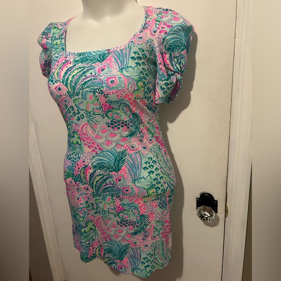 NEW - Lilly Pulitzer Haydn Short Sleeve Dress - Banana Split - Size: XXS - Picture 2 of 12